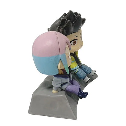 2pcs/set Cyberpunk Edgerunners David Martinez Lucyna Kushinada Lucy Lovers Anime Action Figure Toys Cute Doll Collection Model