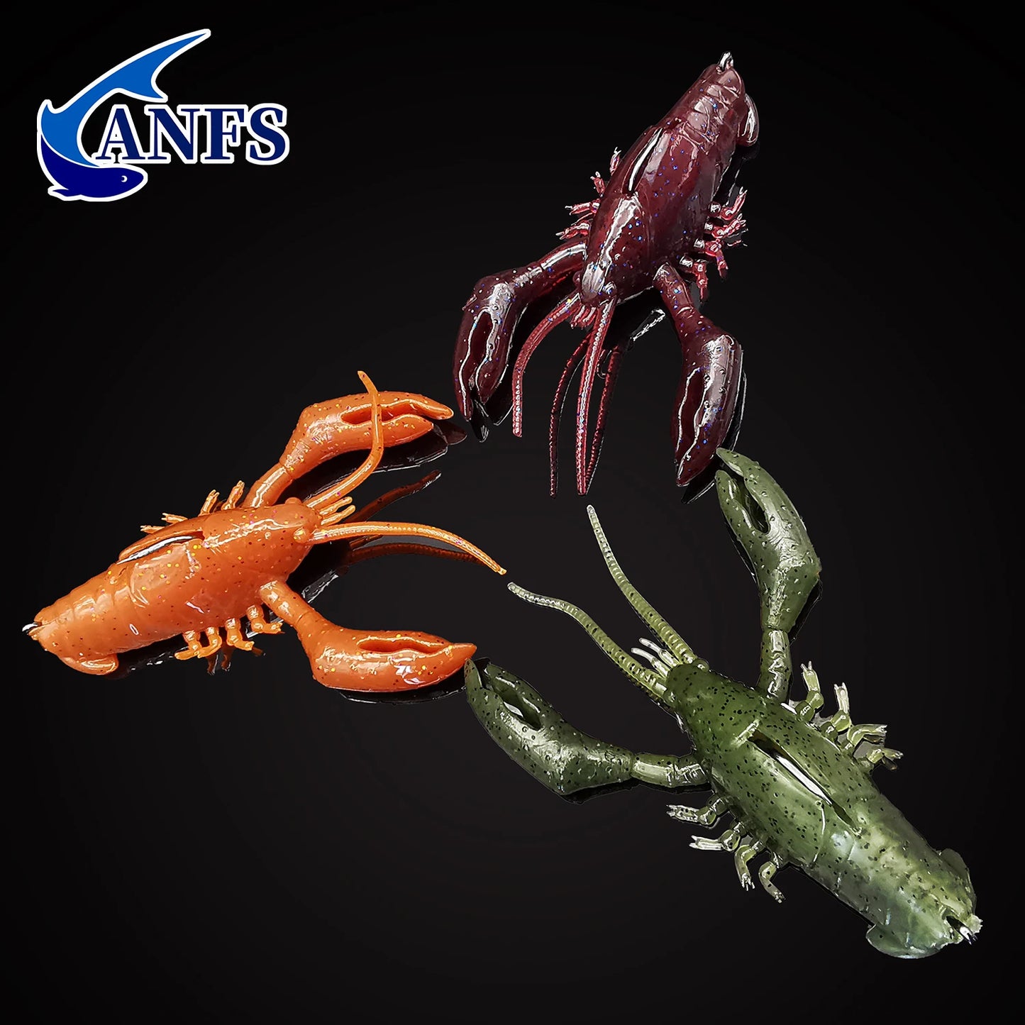 ANFS 1piece Craw Soft Lure Cool Fishing Lures Artificial Baits Fishing Accessory