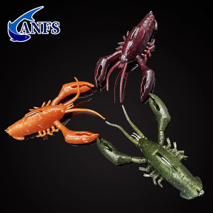 ANFS 1piece Craw Soft Lure Cool Fishing Lures Artificial Baits Fishing Accessory