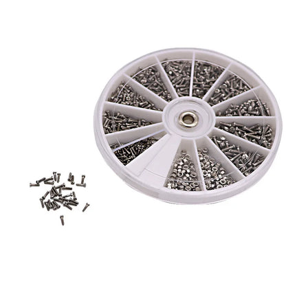 Eyeglass Screw Repair Kit: Repair Screws, Nose Pad Screws, Temple Screws Repair Set 12 Types