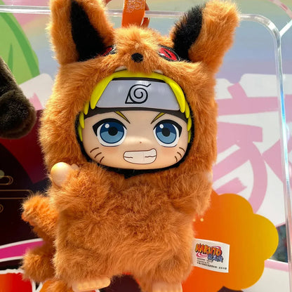 Bandai EAKI Naruto Blind Box Shippuden Party Series Uzumaki Stuffed Plush Bag Pendant Ornament Doll Toy Collection Birthday Gift