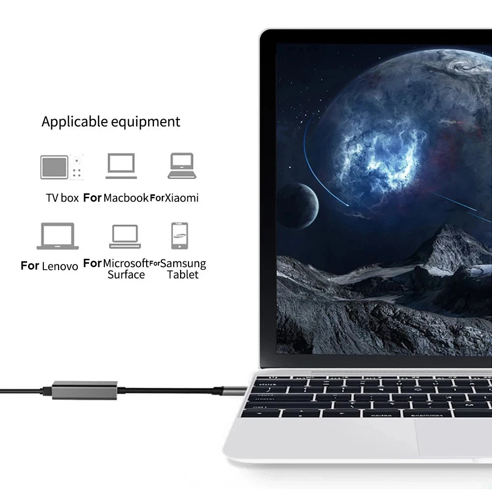 Kebidumei 1000Mbps USB Ethernet Adapter USB 3.0 Network Card to USB RJ45 Lan for PC MacBook Win 10/11 Xiaomi Ethernet USB Cable