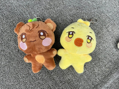 10CM Pop-up Store Doll Keychain ANITEEZ Cartoon Cute Plush Pendant Keyring Bag Accessories Kpop Yunho Yeosang Fans Gifts