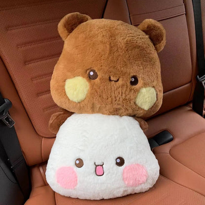 Bubu Dudu Plush Pillow Yier Panda Bear Dolls Lovely Cartoon Stuffed Soft Plushies Car Cushion Sofa Pillows Home Decoration
