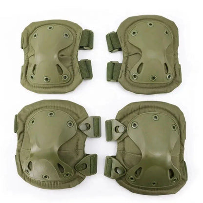 Outdoor Tactical Protective Gear 4pcs Knee Pads Elbow Pads For Cycling Mountaineering Hiking Outdoor Sports Protection