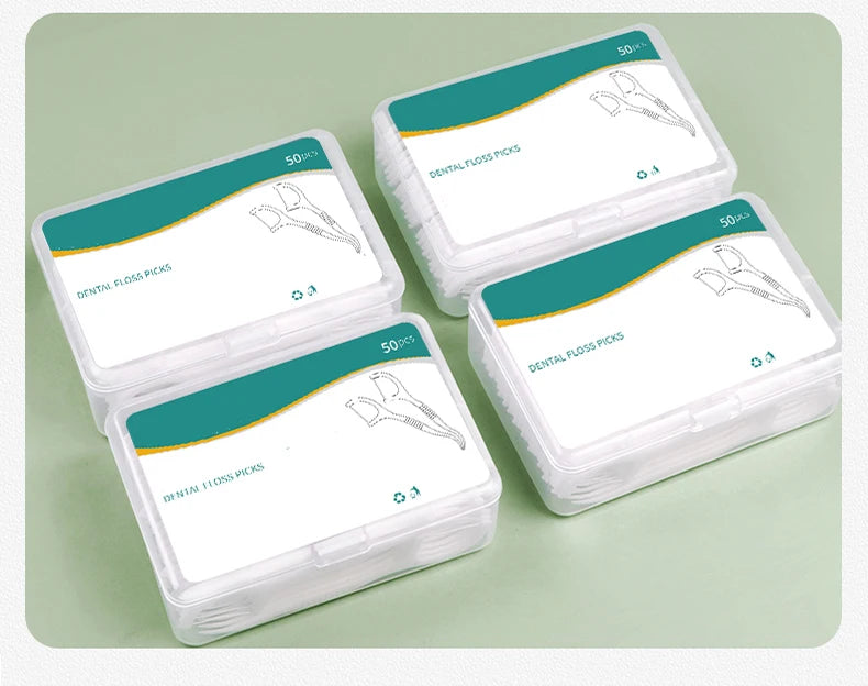 1000/600/300/150PCS - Ultra fine dental floss stick - Clean the gaps between teeth with one piece - Oral care tool