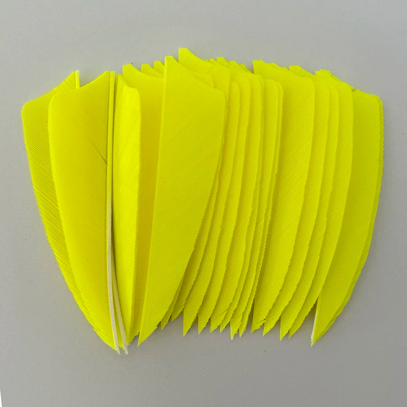 50Pcs 3 Inch Turkey Arrow Feathers Right  Wings Shield Cut Archery Feather Fletching for Bow and Arrow Accessories