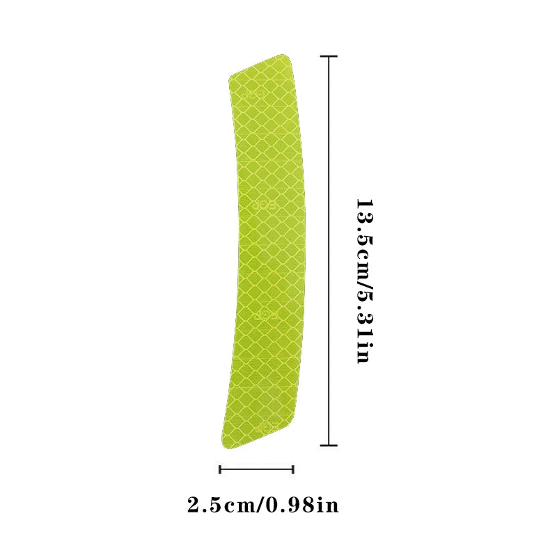 2pcs/set Car Reflective Safety Strip Stickers Car Wheel Eyebrow Reflective Sticker Reflective Warning Safety Tape
