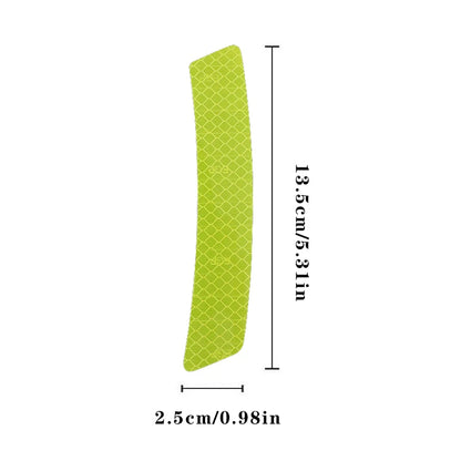 2pcs/set Car Reflective Safety Strip Stickers Car Wheel Eyebrow Reflective Sticker Reflective Warning Safety Tape