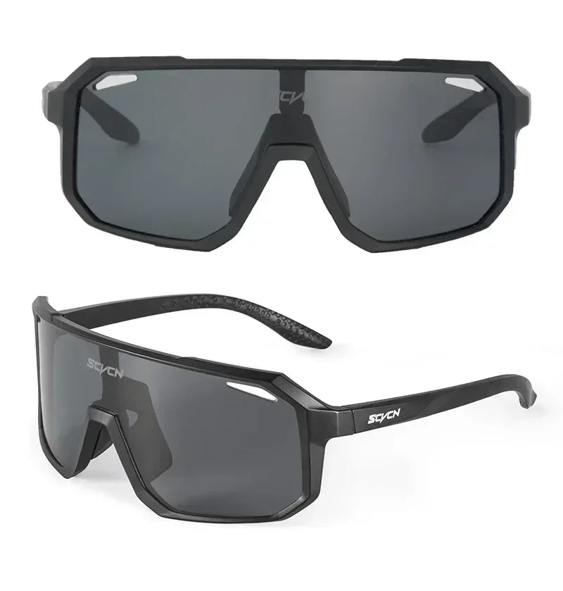 SCVCN New Sports Men UV400 Cycling Glasses Bike Sunglasses Outdoor Eyewear  MTB Bicycle Women Riding Hiking Goggles