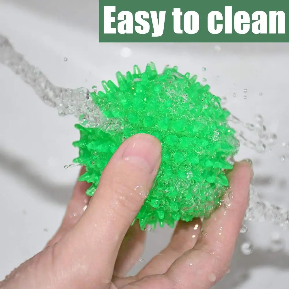 Pet Dog Toys Cat Puppy Sounding Toy Polka Squeaky Tooth Cleaning Ball TPR Training Teeth Chewing Toy Thorn Balls Pet Accessories