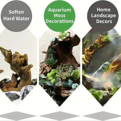 10-15CM Natural Driftwood Aquarium Decor - Premium Wood Fish Tank Ornament, Authentic Wooden Landscape for Aquatic Environments