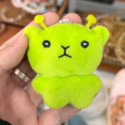 Cute Alien Cat Plush Pendant Super Soft Plushie Dolls Keychain Kawaii Mini Toy Backpack Pendant Lovely Bag Decor Christmas Gift