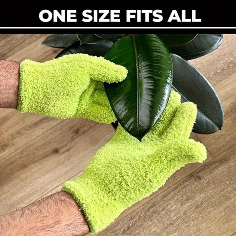 1pc Microfiber Dusting Gloves-Stretchable & Breathable Cleaning Gloves,Non-Waterproof for Cars, Boats, RVs, Pools, Home, Kitchen
