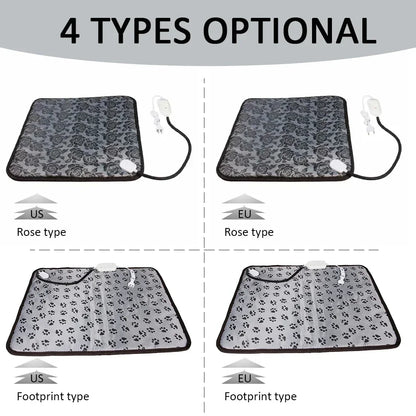 Winter Dog Bed Pet Dog Cat Heating Pad Indoor Warming Mat 45*45cm Waterproof Warmer Pet Mat Bed for Dogs Cats