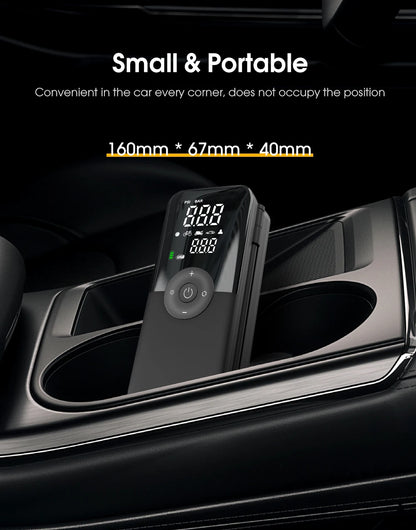 CARSUN Rechargeable Tire Inflator Digital Cordless Car Tyre Inflator For Motocycle Bicycle Balls Portable Compressor Air Pump
