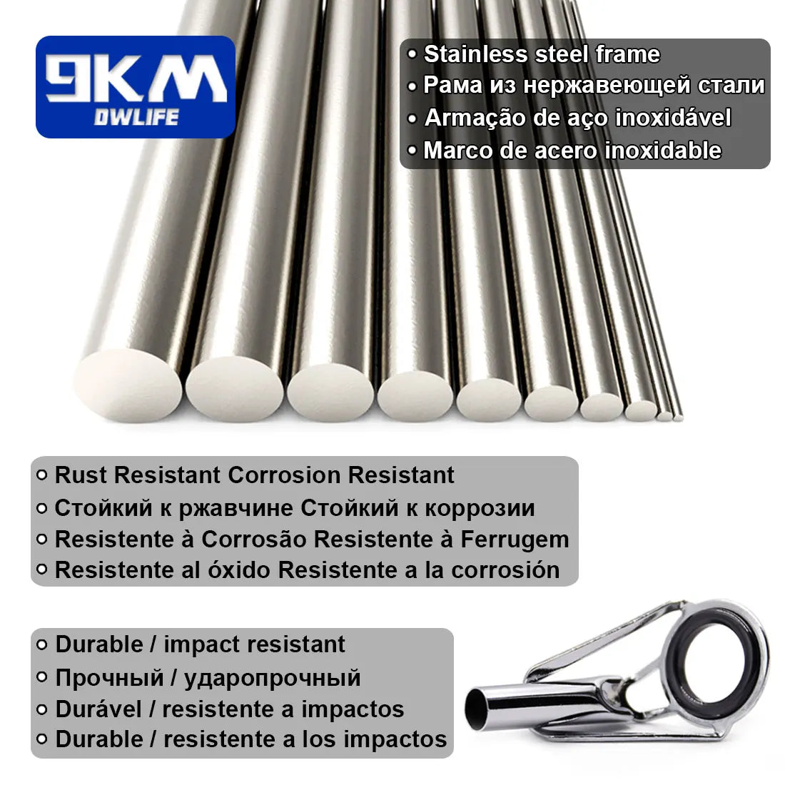 Fishing Rod Guide Tip Repair Kit Set 24~230Pcs Rod Building Guide Stainless Steel Ceramic Ring Saltwater Freshwater Fishing Box