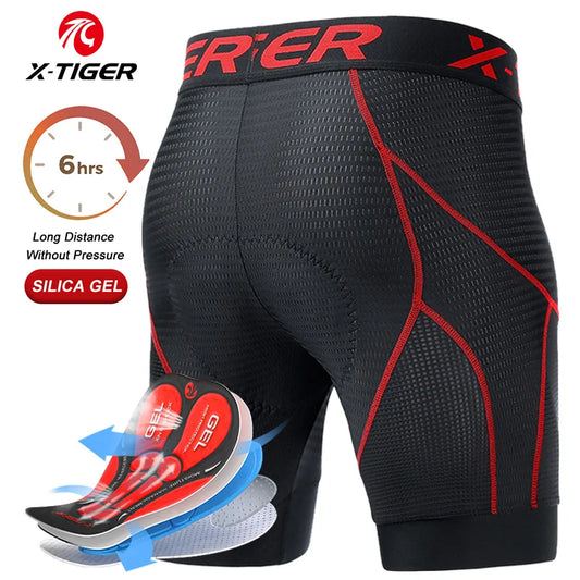 X-TIGER Cycling Shorts Breathable Mesh Cycling Underwear Gel Pad Shockproof MTB Bike Shorts Dropshipping Bicycle Underwear