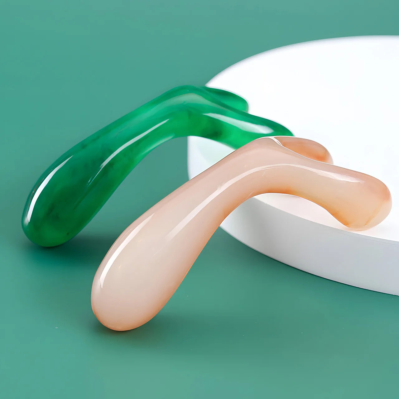 Resin Face Lifting Scraping Massage Nose Lifting Massage Y-shape Fork Guasha Massage Reduce Puffiness Trigger Point Nose Massage