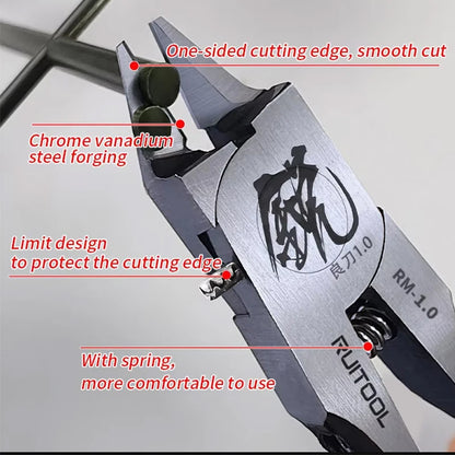 1pc Model Pliers CR-V Ultra-thin Single Blade Gundam Nipper Non-slip Grip Sprue Cutter for Plastic Model Cutting and Building