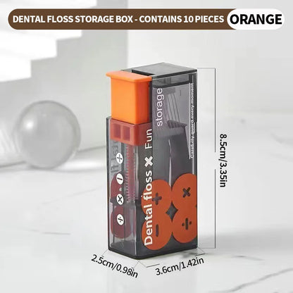 600 Pieces, 300 Pieces - Fine Sliding Dental Floss Stick, Equipped with Convenient Dental Floss Box