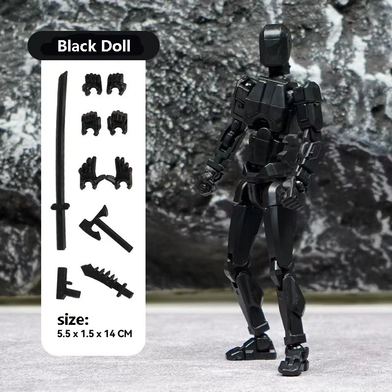 3D Multi-Jointed Movable Shapeshift Robot Joint Dog Creative Printed Mannequin Dummy Action Model Doll Toys for Children's Gifts