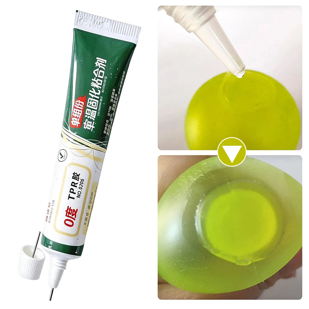 20ml TPR Glue for Squishies Toys,Room Temperature Curing Adhesive for Stress Ball Squishies Repairs,DIY Handcraft Studio