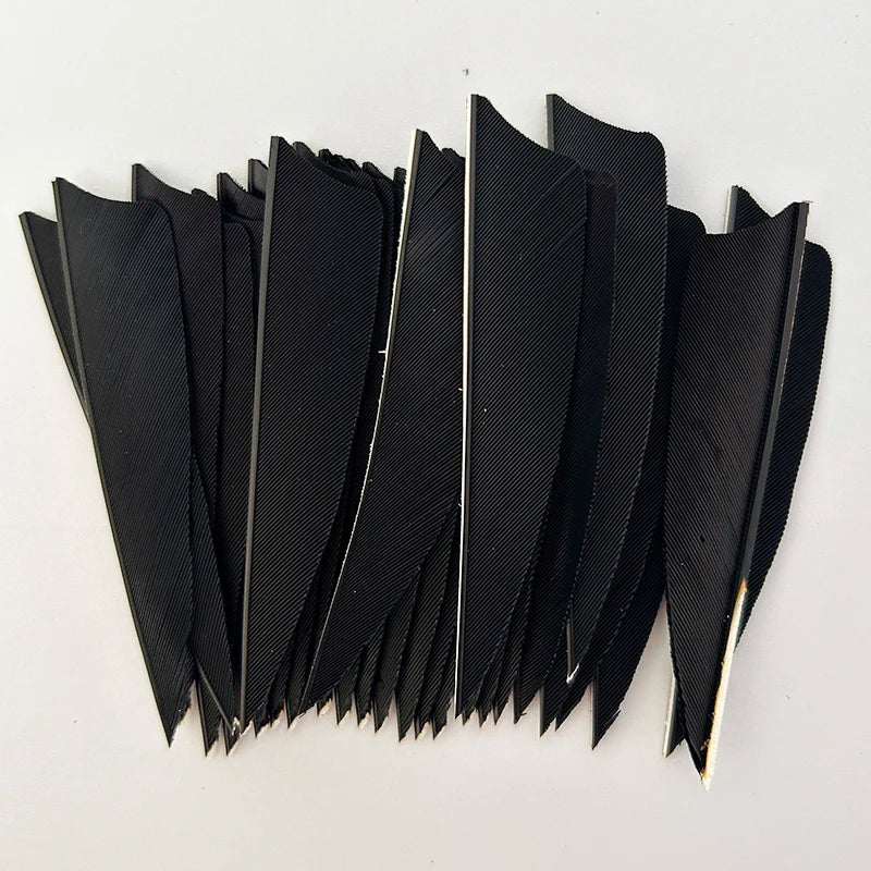50Pcs 3 Inch Turkey Arrow Feathers Right  Wings Shield Cut Archery Feather Fletching for Bow and Arrow Accessories