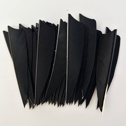 50Pcs 3 Inch Turkey Arrow Feathers Right  Wings Shield Cut Archery Feather Fletching for Bow and Arrow Accessories