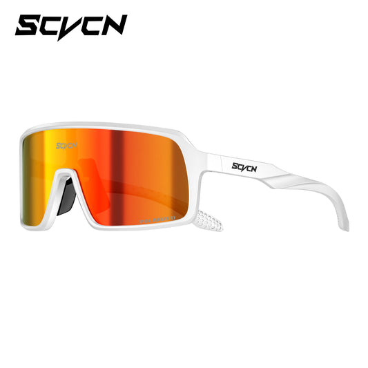 SCVCN Polarized Cycling Sunglasses Mtb Sports UV400 Photochormic Glasses Goggles Bicycle Bike Glasses Men Women Cycling Eyewear