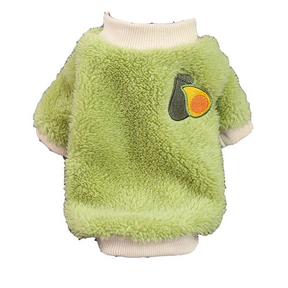 Pet Winter Warm Dog Sweater Thickened Soft Cotton Coat Velvet Vest Clothes Warm and Comfortable Small and Medium sized Dog Pet C