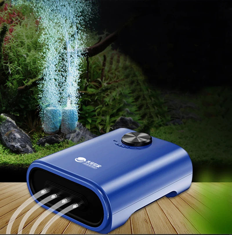 Silent Aquarium Oxygen Air Pump with Check Valve Fish Tank compactor Oxygenator Aquarium Air Compressor Aerator 220v 3w-14w