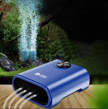 Silent Aquarium Oxygen Air Pump with Check Valve Fish Tank compactor Oxygenator Aquarium Air Compressor Aerator 220v 3w-14w