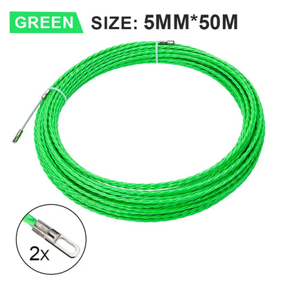 5MM 5-50M Cable Guide Tape Puller Extractor Glass Fiber For Telecommunications Electrical Wall Wire Conduit Tool Accessories