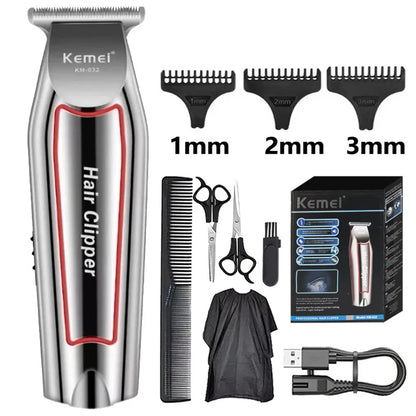 Kemei Professional Hair Trimmer Electric Beard Trimmer For Men Hair Clipper Hair Cutter Machine Haircut Grooming Kit KM-032