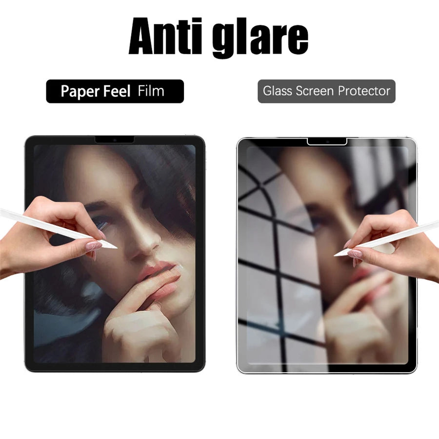 3Pcs Paper Feel Like Screen Protector for Samsung Galaxy Tab S7 S8 S9 Plus Ultra Samsung tab S6 Lite s7 s9 fe A8 A9 A7 No Glass