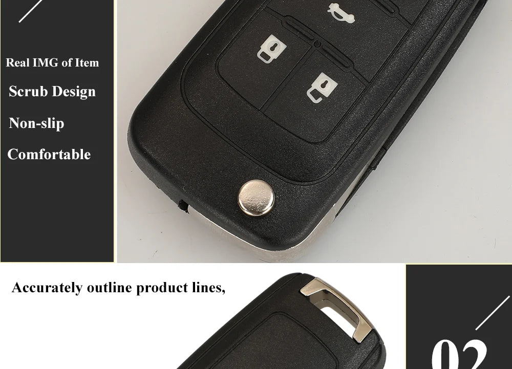jingyuqin 2/3/4/5 Buttons Car Remote Key DIY for OPEL/VAUXHALL Astra J Corsa E Insignia Zafira C 2009-2016 315 / 433MHz PCF7937E