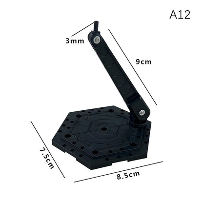 Innovative And Practical Handmade Doll DIY Holder Action Figure Model Base Display Stand Black Bracket For 1/144 HG RG