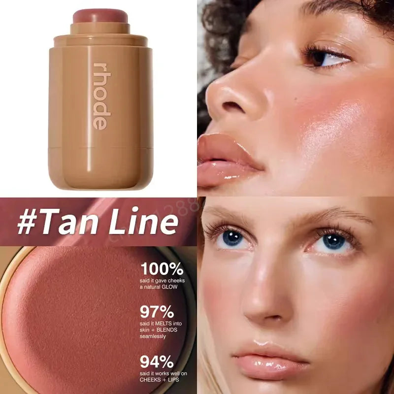 Rhodeskin Contour Stick Waterproof Bronzer Natural Finish Nose & Jawline Contouring Pocket Gift for Women Daily Party Makeup