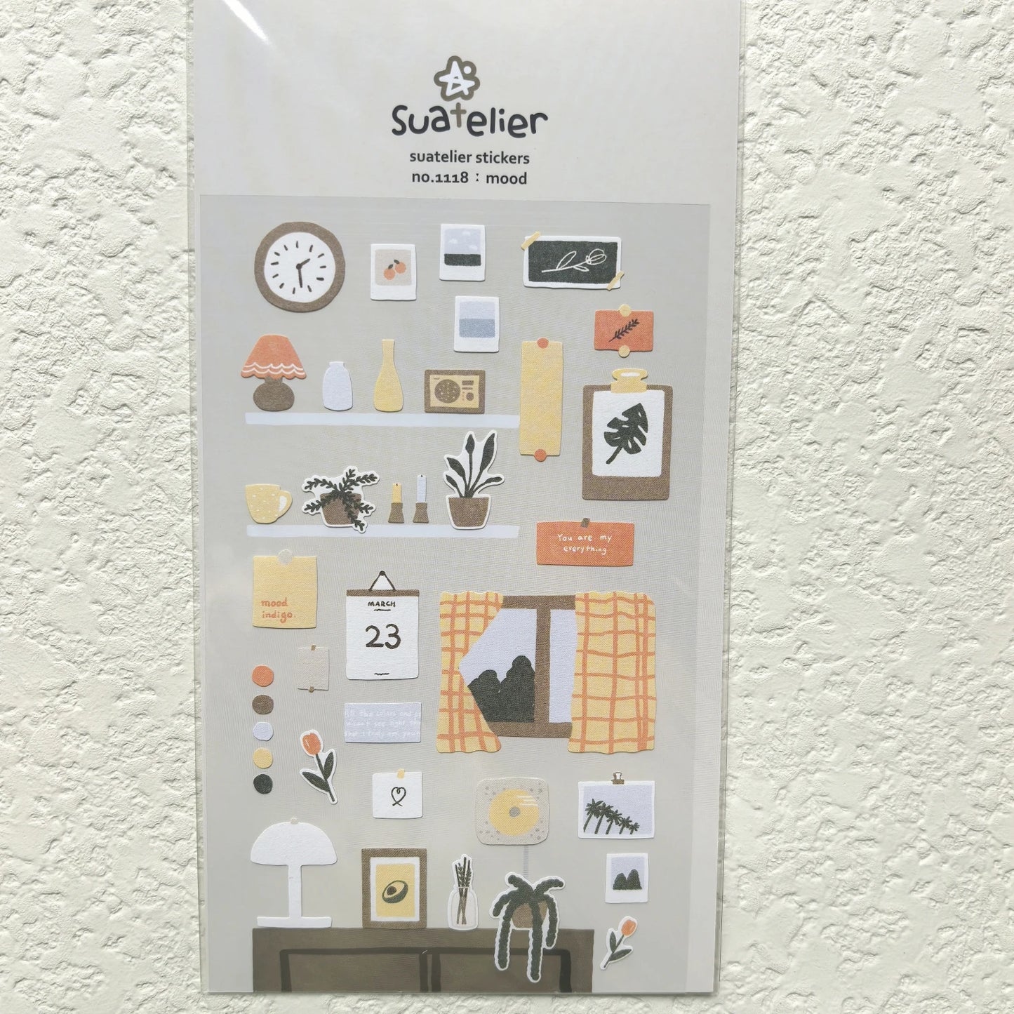 Korean Import Suatelier Travel Home Life Study Friend Stickers Scrapbooking Diy Journaling Diary Stationery Sticker School Gift