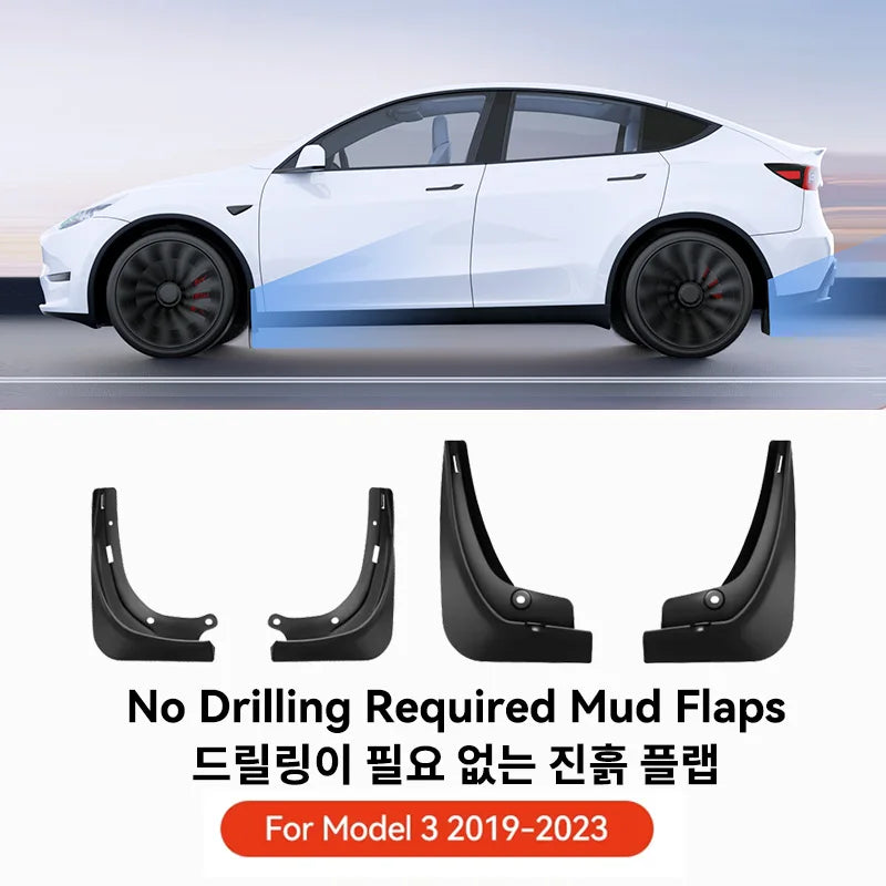 YZ For Tesla Model 3/Y/YL Highland Juniper 2021-2026 Front Rear Wheel Mud Flaps Tesla Front Rear Fender Protector Accessories