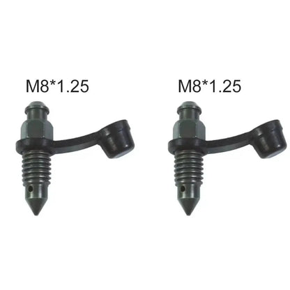 Motorcycle Brake Pump Calipers Exhaust Bleed Screw M8 M10 1.25 1.0 Picth with Rubber Dust Cap for Moped Scooter