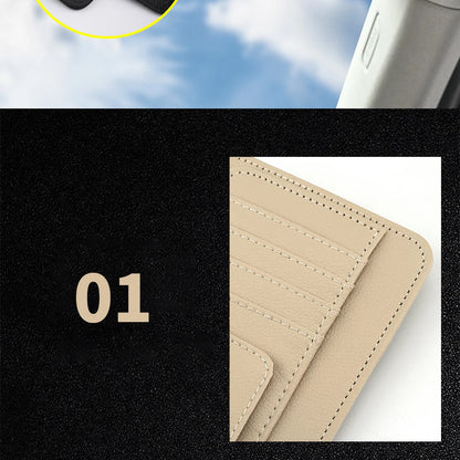 JFBONIN Car Sun Visor Organizer Multi-Pocket Business Card Storage Management Sunglasses Holder Visor Accessories Auto Interior