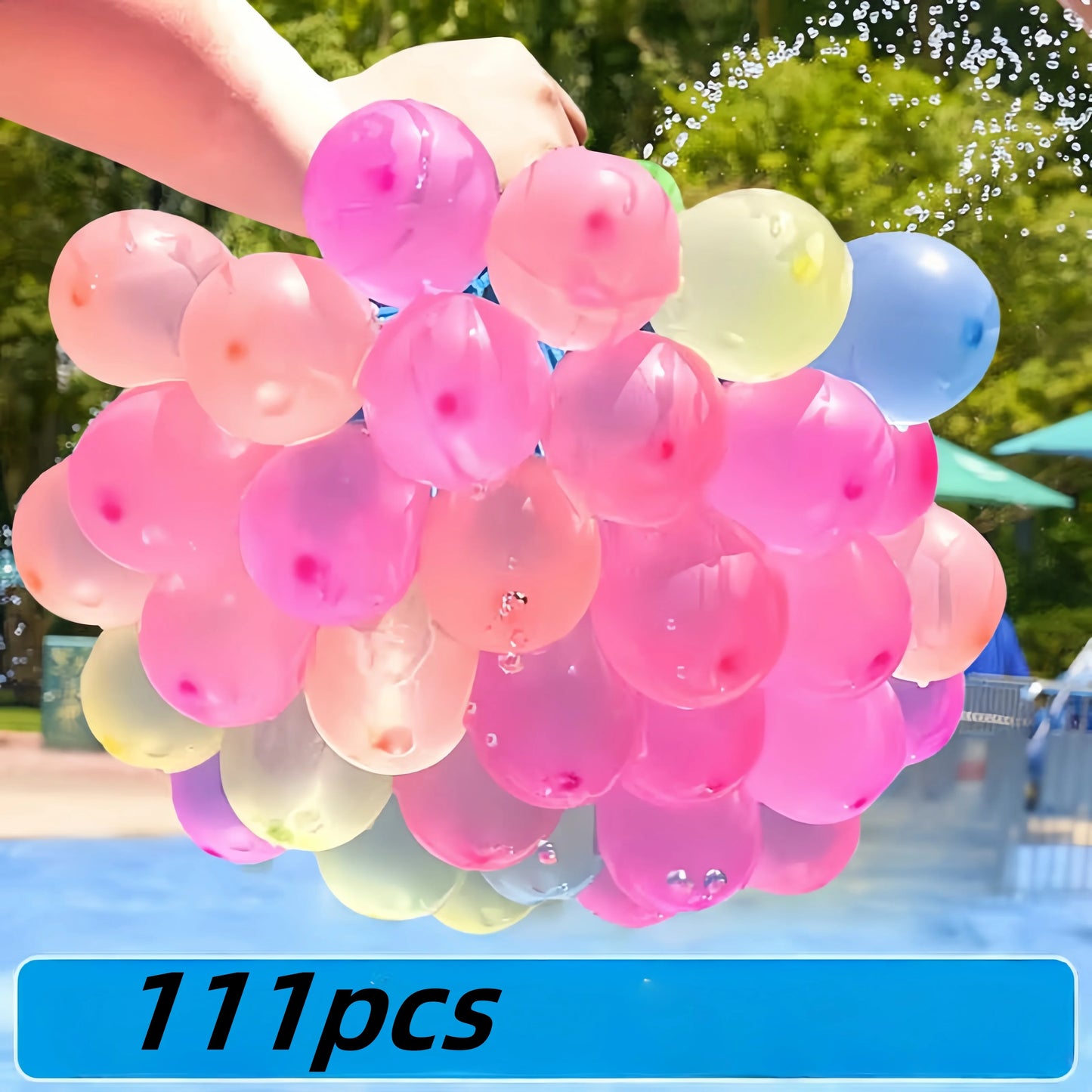 333/111pc Funny Water Balloons Rapid Injection Summer Outdoor Water Play Balloon Bombs For Kids  Adults Beach Water Fight Toys