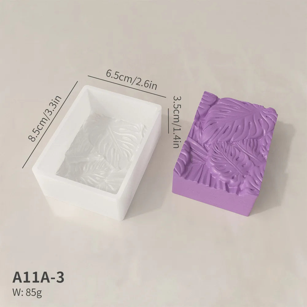 3D Tropical Leaves Silicone Mold for Handmade Soap Candle Resin Macking Molds DIY Art Crafts Aromatherapy Gypsum Ornaments Mould