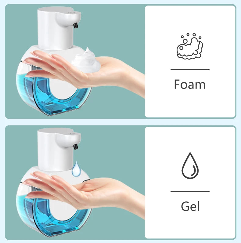 New Wall Mounted Automatic Soap Dispenser Foam Smart Hand Washing Machine 500ml Liquid Rechargeable Bathroom Induction Sensor