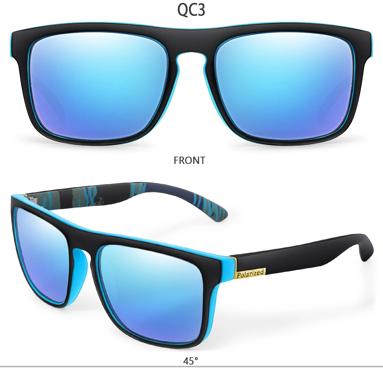 Fashion Polarized Color Changing Cycling Sunglasses Men Night Vision Car Driving Sunglass Dirt Bike Motorcycle  Glasses