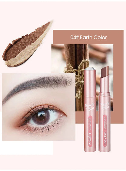 Gradient two-color eye shadow pen waterproof, sweat proof, not easy to smudge, pearlescent, fine shiny, lazy eye shadow s