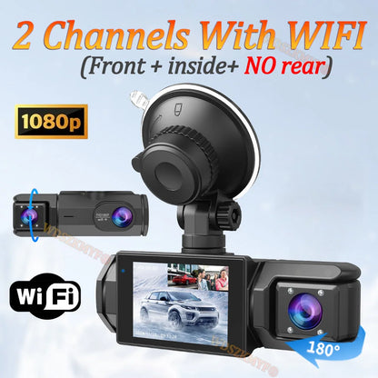 3LENS WIFI Dash Cam Car Camera 1080P Video Recorder Car DVR 2Len Front Options Rear View Camera Night Vision Car Accessories