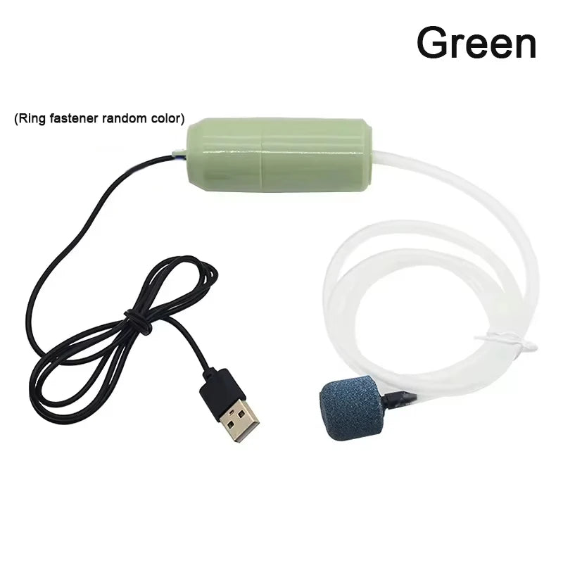 Aquarium USB Air Pump Fish Tank Silent Air Compressor Aquarium Portable Mini Oxygenator Oxygen Aerator Aquarium Accessories 5v